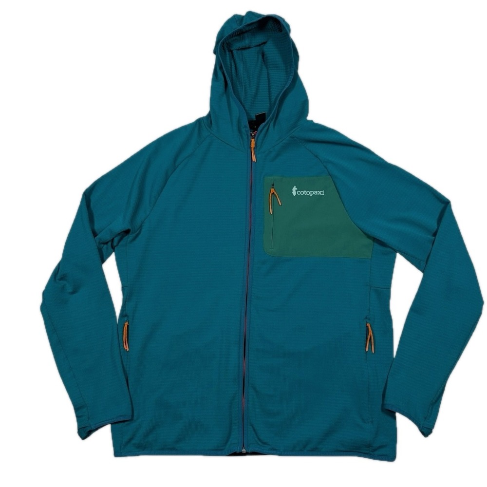 Cotopaxi Otero Jacket Mens XL Slim Fit Grid Fleece Lined Hooded Full Zip